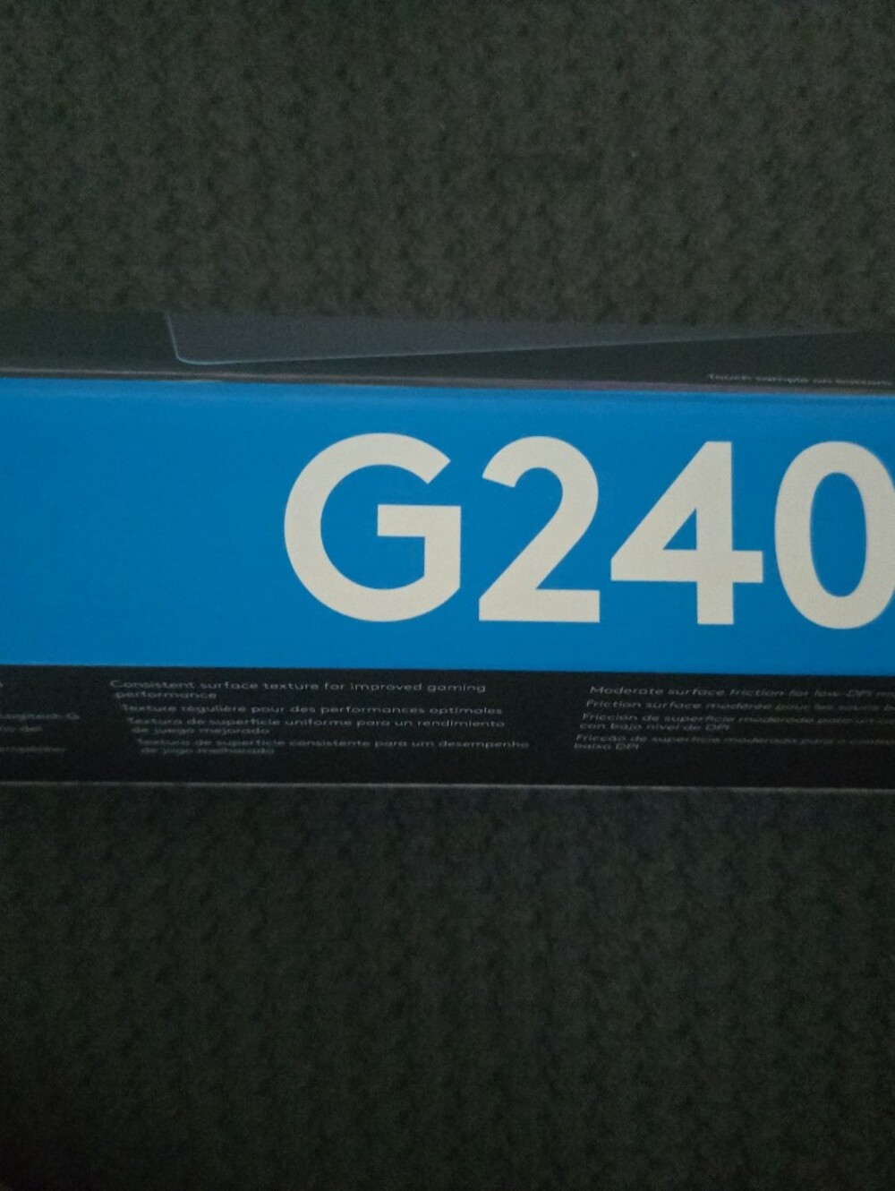 Logitech G240 Cloth Gaming Mouse Pad — New In Box